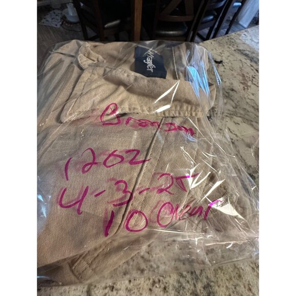 VTG Wrangler Mens XL bottlebrush distressed Pearl Snap Button-Up Shirt  chore - Picture 13 of 16